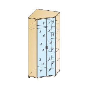 Грейс Шкаф ШК-5016 (2264х856х856 мм)