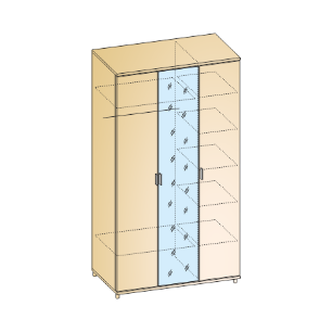 Грейс Шкаф ШК-5001 (2264х1350х570 мм)
