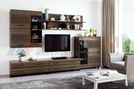 Гостиная-Стенка Камелия №6 (В-2172 х Ш-3060 х Г-452 мм)