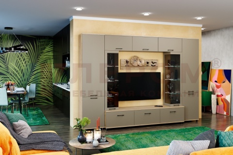  Грейс композиция 6 (В 2264, Ш 3240, Г 442 мм) корпус Гикори Джексон Светлый, фасад Латте Матовый