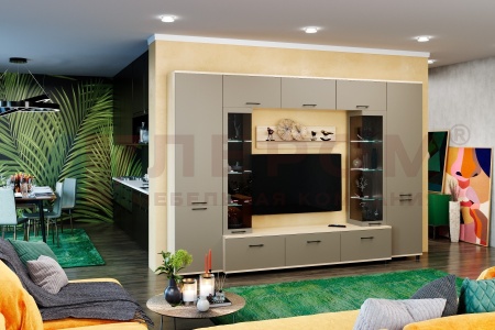  Грейс композиция 6 (В 2264, Ш 3240, Г 442 мм) корпус Ясень Асахи, фасад Латте Матовый 